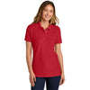 Gildan Women's Red Softstyle Pique Polo