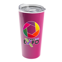 Garyline Hot Pink Roadmaster Travel Tumbler with Clear Slider Lid - 18 oz.