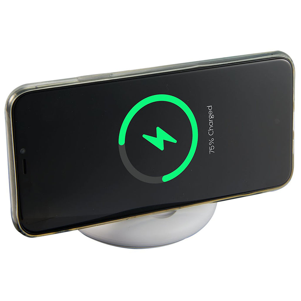 Leed's White Fast Fold MagClick Qi2 Wireless Charging Stand