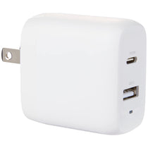 Leed's White UL Listed 20W Dual USB-A and Type-C Wall Charger