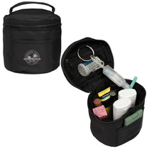 Wellable Black Recycled Round Travel Case