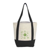 Leed's Black Mini Recycled 8oz Cotton Canvas Tote