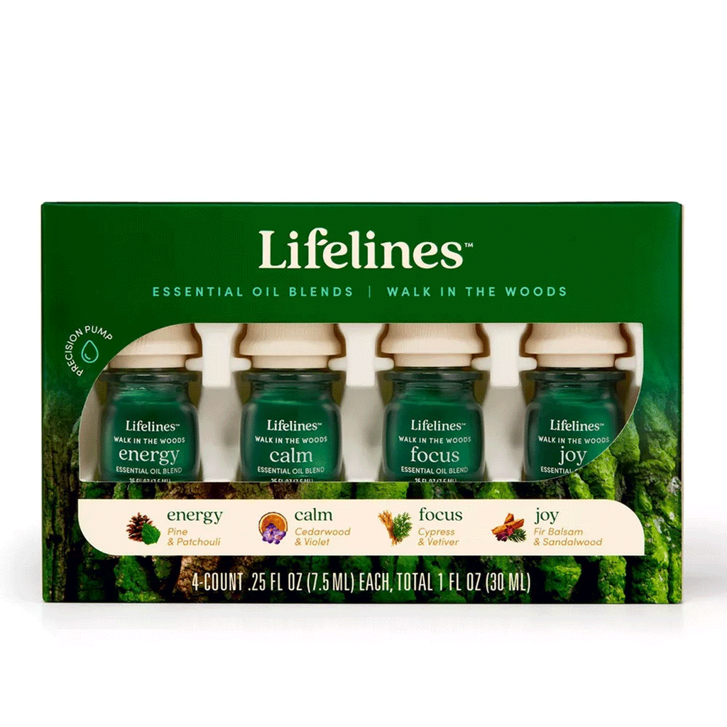 Lifelines Essential Oil Blends 4 Pack - Walk In The Woods