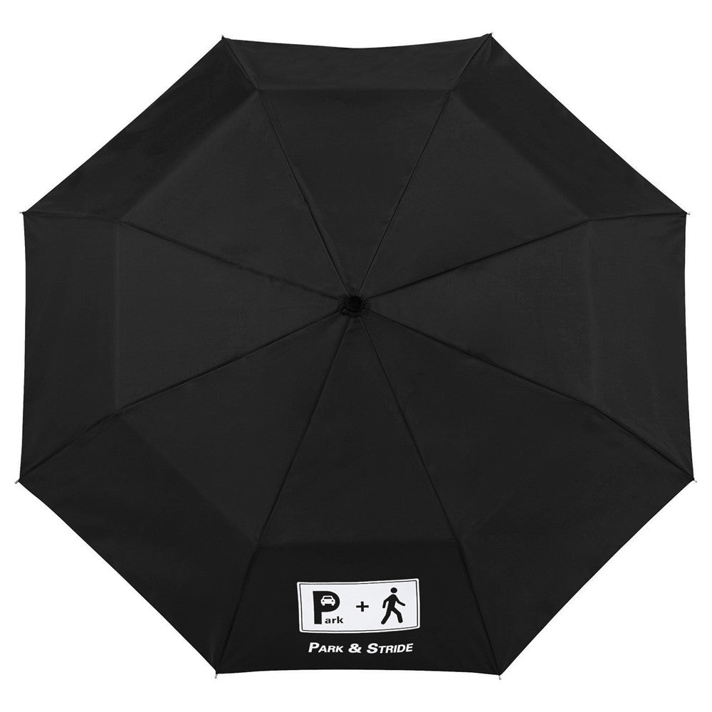 48-Hour Totes Black 42" 3 Section Auto Open Umbrella