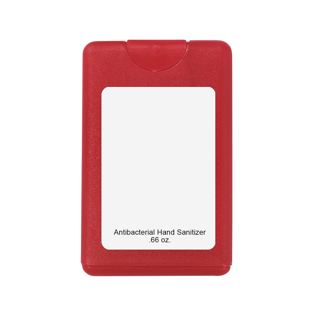 Hit Frosted Red .66 Oz. Card Shape Hand Sanitizer