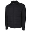 Charles River Men's Black Lotus Hybrid Puffer Jacket