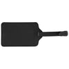 Hit Black with Black Recycled Leatherette Luggage Tag