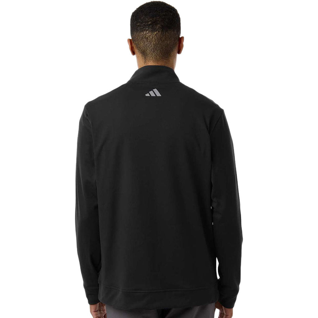 Adidas Men's Black Ultimate365 Classic Quarter-Zip Pullover