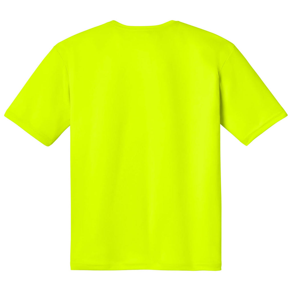 A4 Men's Safety Yellow Cooling Performance Short Sleeve Tee