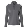 Adidas Women's Grey Five Spacer Quarter-Zip Pullover