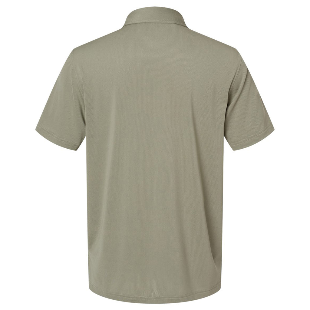 Adidas Men's Silver Pebble Button-Down Short Sleeve Shirt