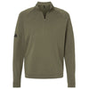 Adidas Men's Olive Strata Club Quarter Zip Pullover