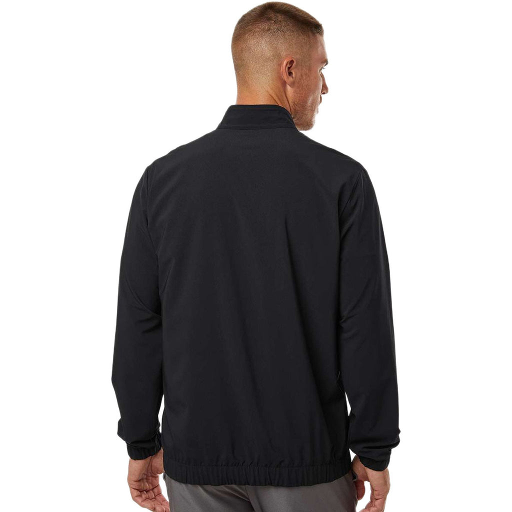 Adidas Men's Black Woven Half-Zip Pullover