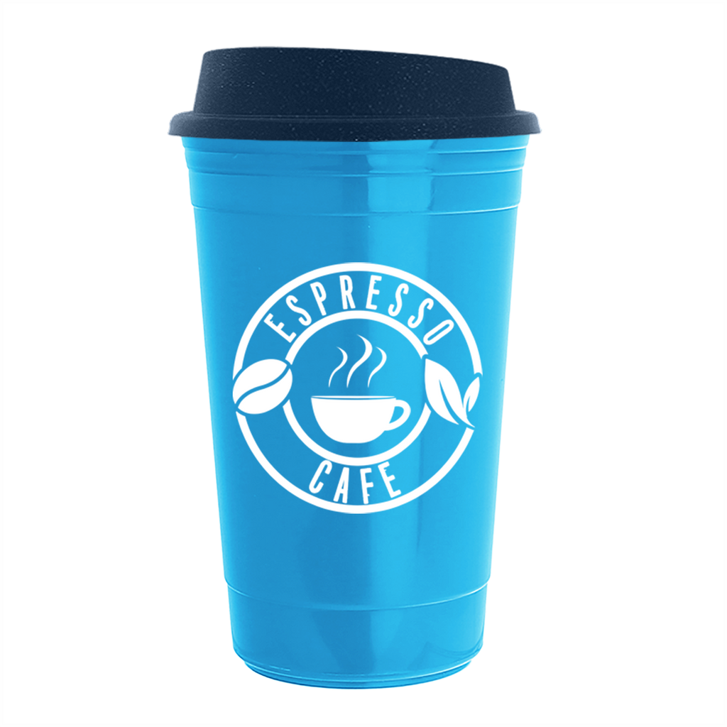 Garyline Cyan Traveler Insulated Cup - 16 oz.