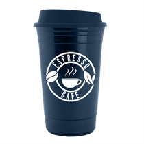 Garyline Metallic Navy Blue Traveler Insulated Cup - 16 oz.