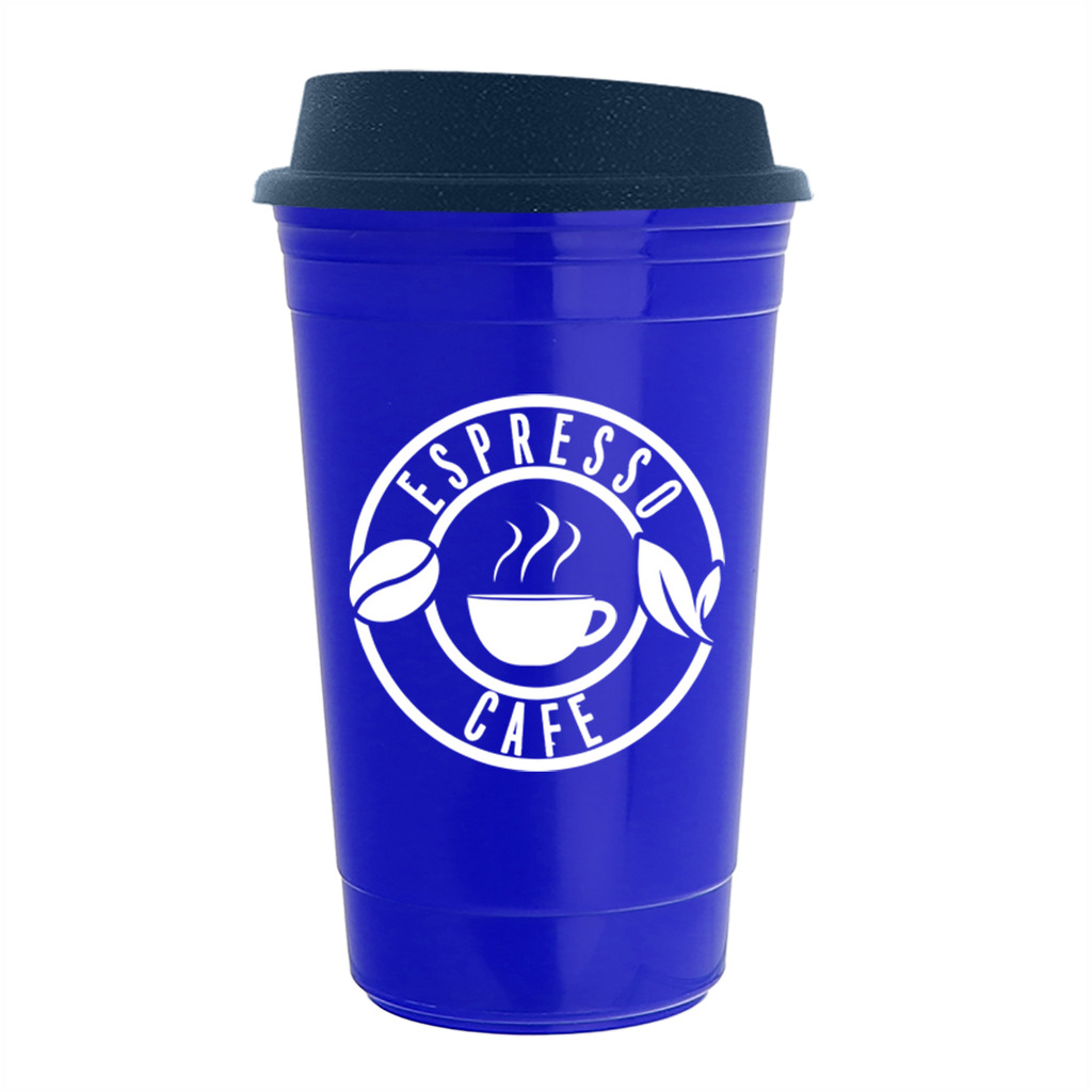 Garyline Royal Blue Traveler Insulated Cup - 16 oz.