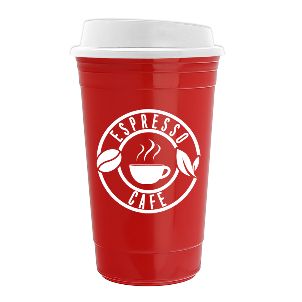 Garyline Red Traveler Insulated Cup - 16 oz.