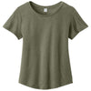 Allmade Women's Olive You Green Relaxed Tri-Blend Scoop Neck Tee