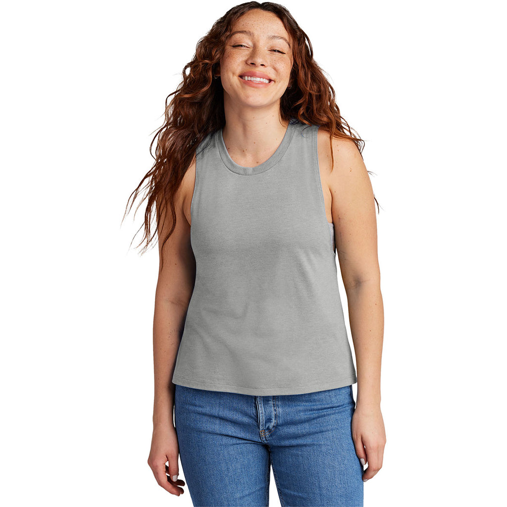 Allmade Women's Aluminum Grey Tri-Blend Muscle Tank