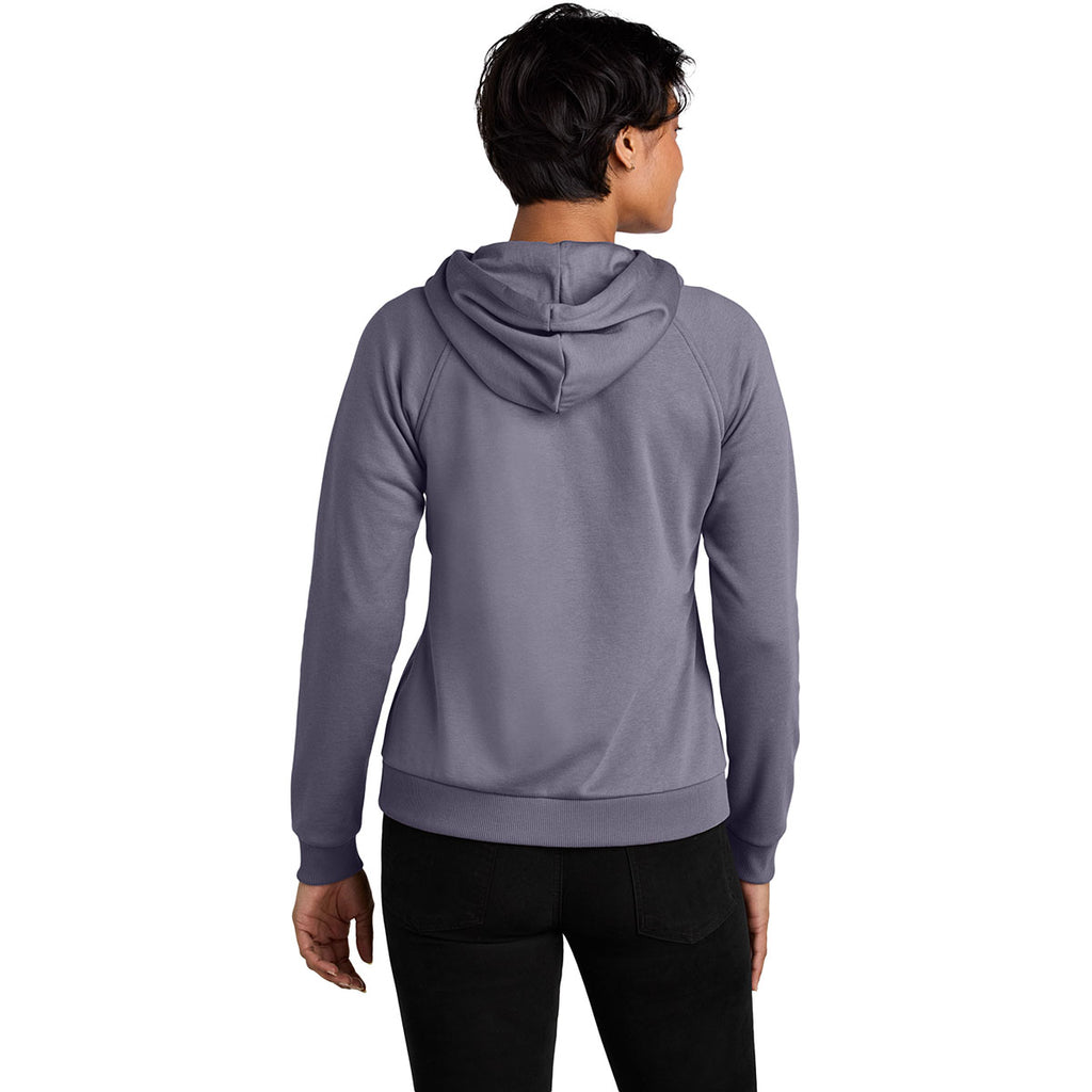 Allmade Women's Cosmic Purple Organic CVC Fleece Full-Zip Hoodie