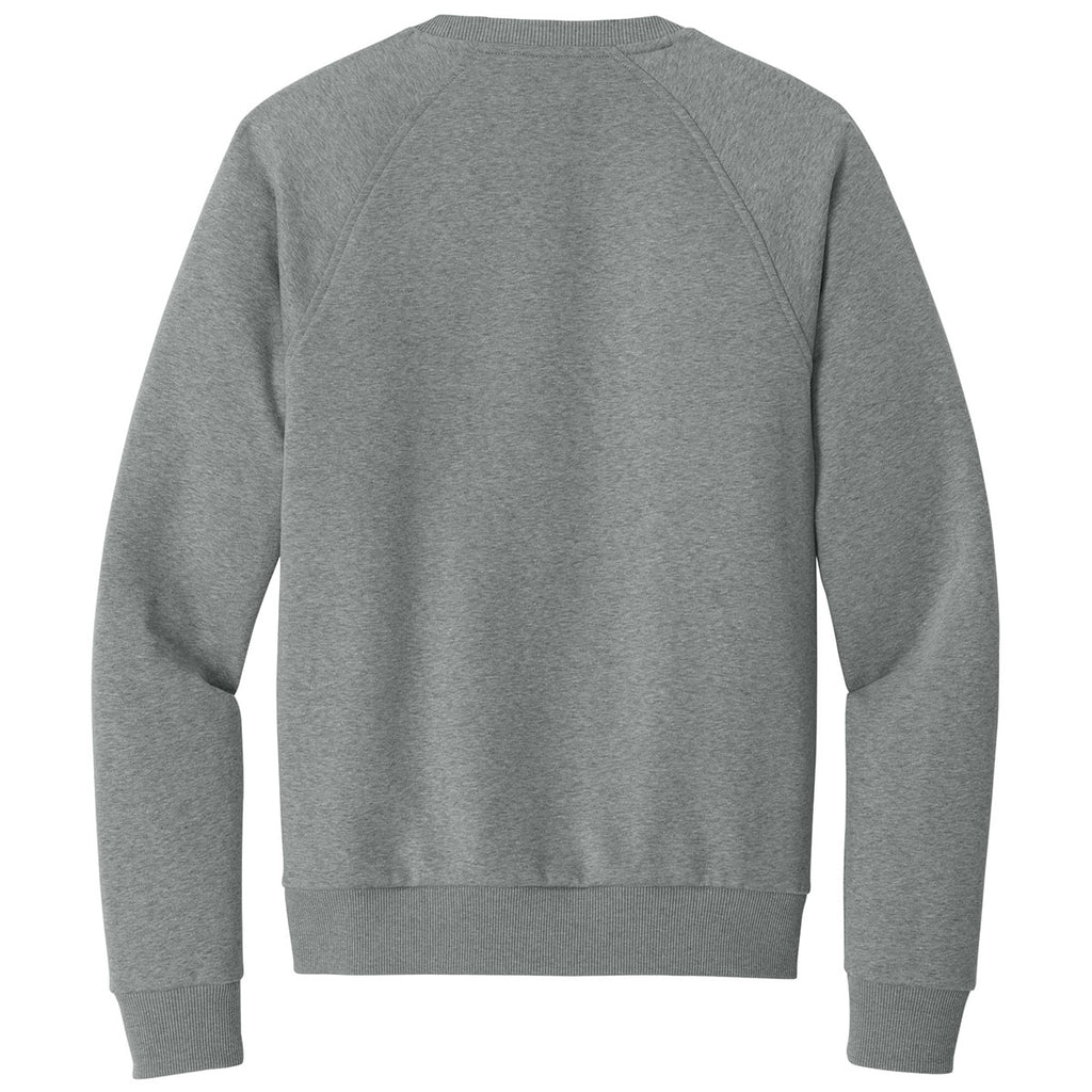 Allmade Unisex Aluminum Grey Heather Organic CVC Fleece Crewneck Sweatshirt