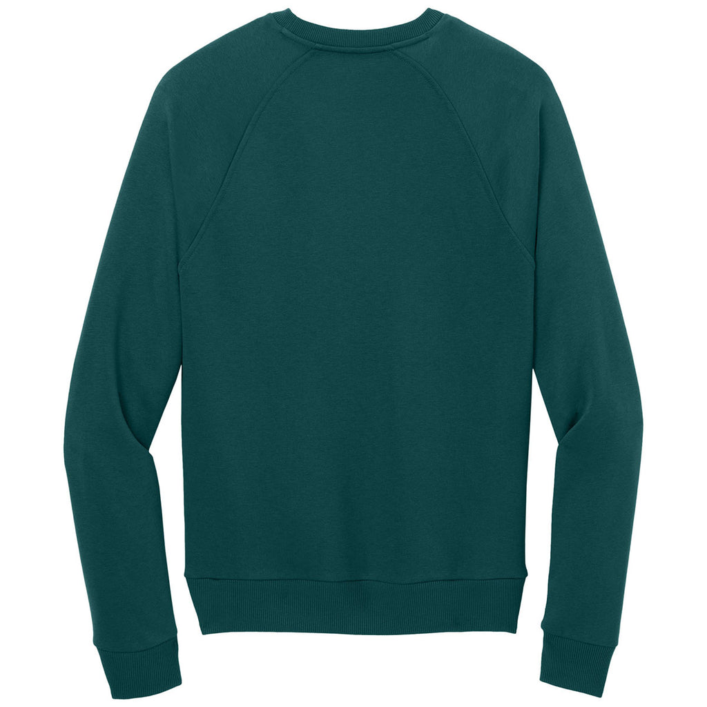 Allmade Unisex Deep Sea Green Organic CVC Fleece Crewneck Sweatshirt