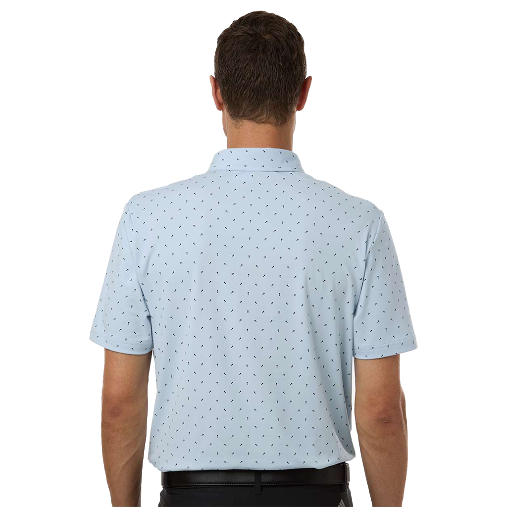 Adidas Men's Crystal Sky Ultimate365 Micro Print Polo - Limited Edition