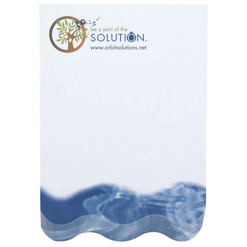 Souvenir White Sticky Note 4" x 6" Beveled Pad