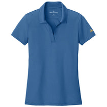 Brooks Brothers Women's Charter Blue Mesh Pique Performance Polo