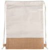 Beacon Natural-Brown Quetico 8oz Cotton & Jute Drawstring Bag
