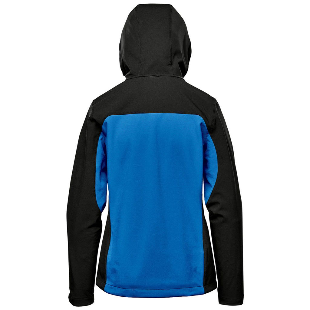 Stormtech Women's Azure Blue/Black Cascades Softshell Hoody