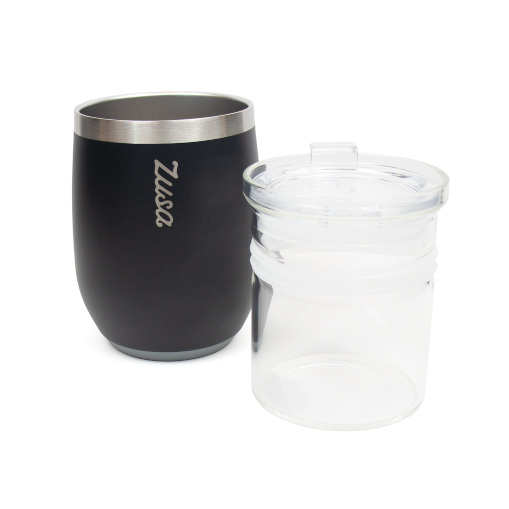 Zusa Black Marquette Wine Tumbler 10 oz.