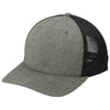 Port Authority Heather Graphite/BlackFlexfit 110 Mesh Cap