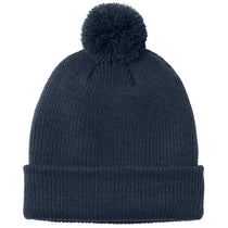 Port Authority River Blue Navy Cozy Pom Beanie