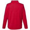 Core 365 Men's Classic Red/Carbon Market Snag Protect Mesh Colorblock Quarter-Zip Pullover