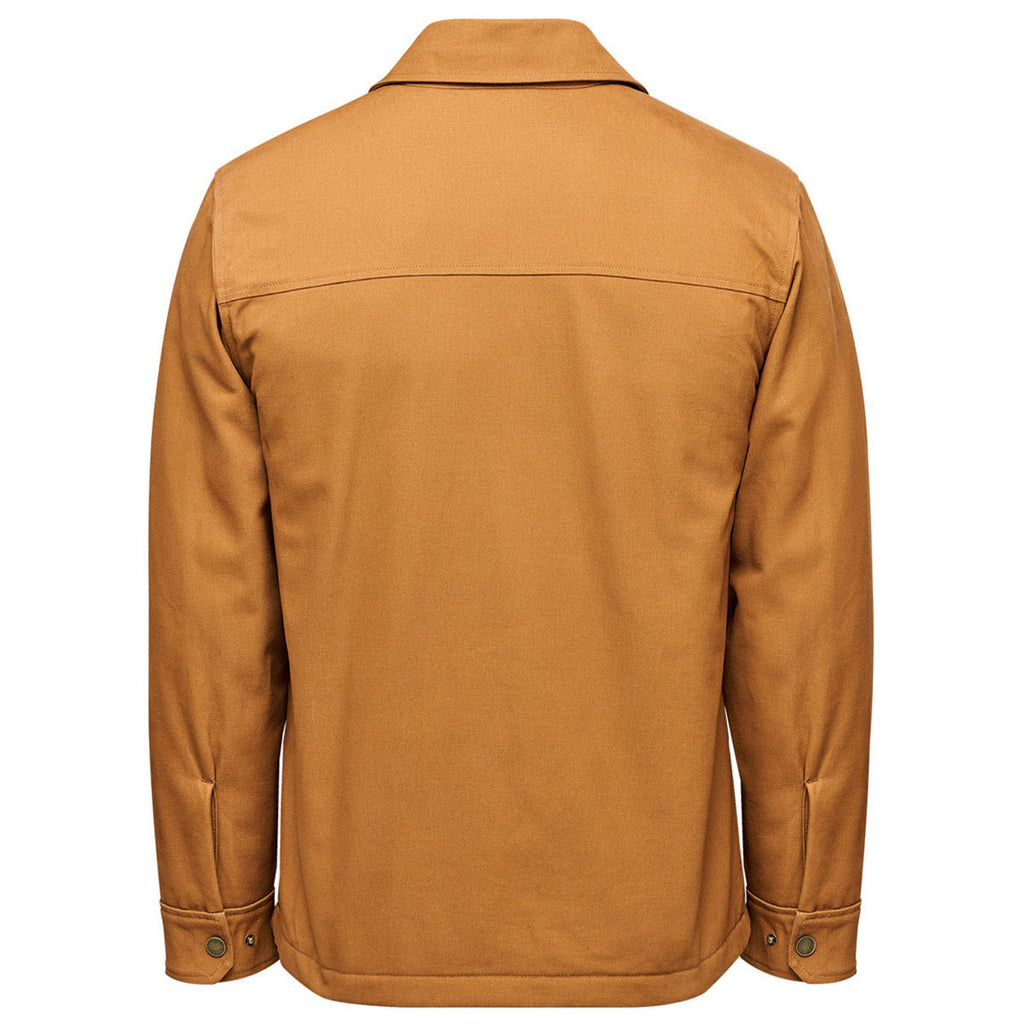 Stormtech Men's Camel Oxide Sherpa Lined Canvas Jacket