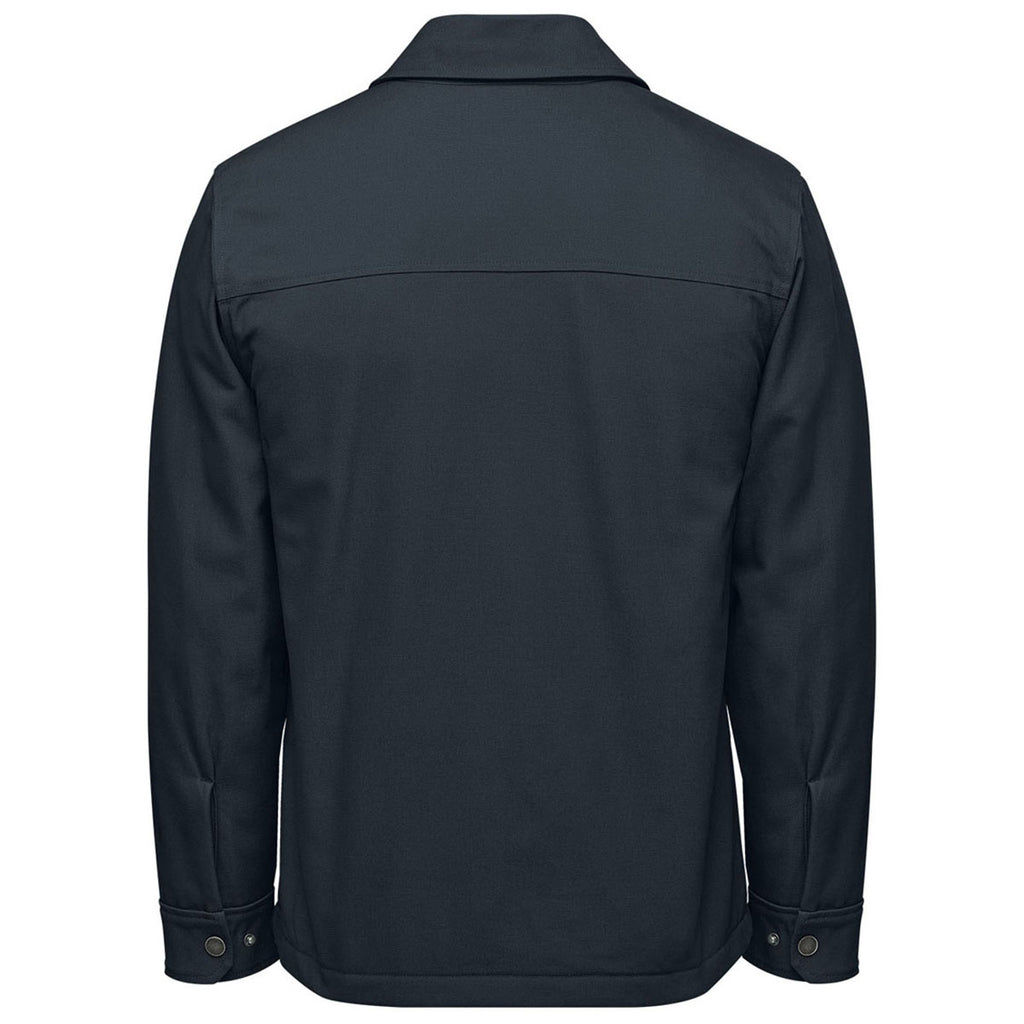 Stormtech Men's Navy Oxide Sherpa Lined Canvas Jacket