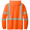 CornerStone Men's Safety Orange ANSI 107 Class 3 Long Sleeve Segmented Tape Hooded Tee