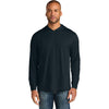 CornerStone Men's Navy Workwear Pro Long Sleeve Hooded Tee