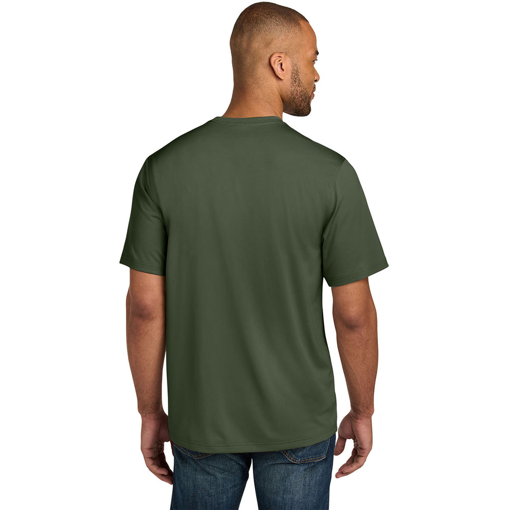 CornerStone Men's Tactical Green Workwear Pro Short Sleeve Pocket Tee