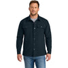CornerStone Men's Navy Soft Shell Shirt Jacket