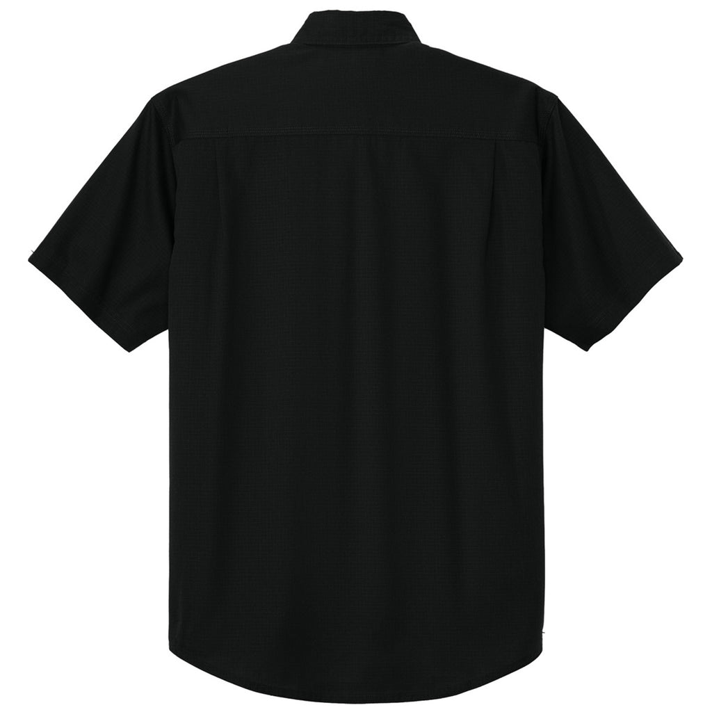 CornerStone Men's Black Short Sleeve Select Ripstop Shirt