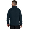 Carhartt Men's Navy Textured 1/2-Zip Fleece Jacket