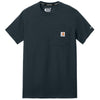 Carhartt Men's Navy Force Short Sleeve Pocket T-Shirt