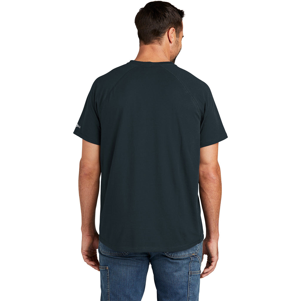 Carhartt Men's Navy Force Short Sleeve Pocket T-Shirt