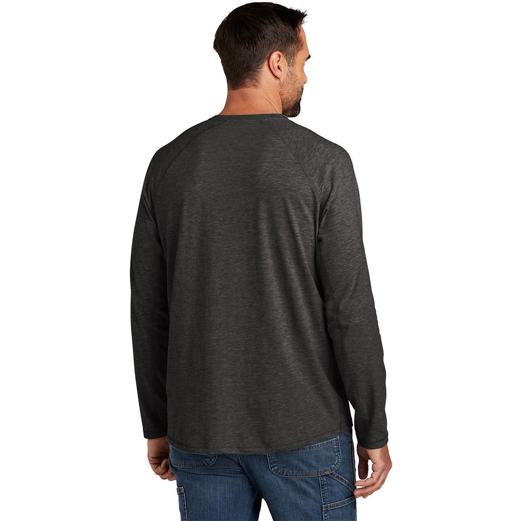 Carhartt Men's Carbon Heather Force Long Sleeve Pocket T-Shirt