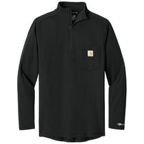 Carhartt Men's Black Force 1/4-Zip Long Sleeve T-Shirt