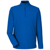 Devon & Jones Men's French Blue CrownLux Performance Windsor Welded Quarter-Zip