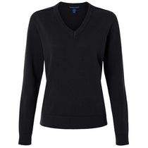 Devon & Jones Women's Black New Classics V-Neck Sweater