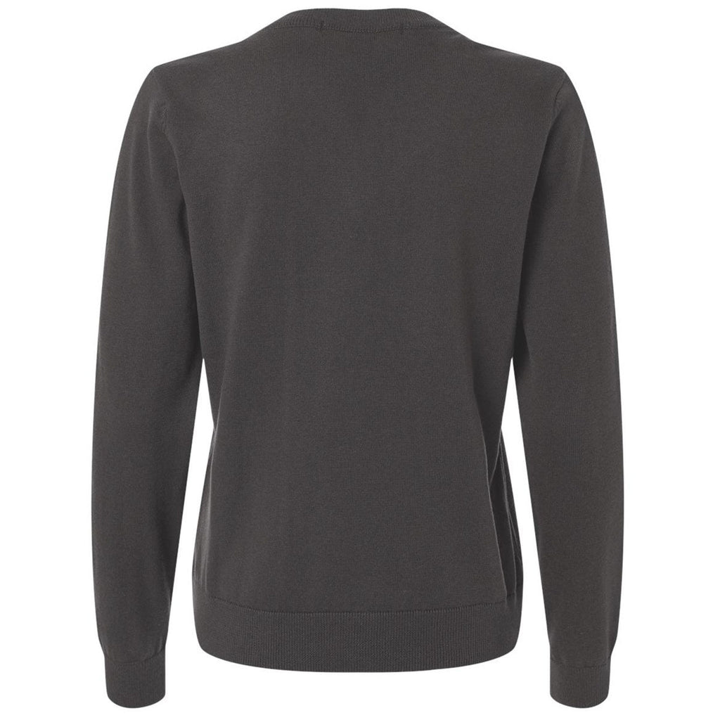 Devon & Jones Women's Graphite New Classics V-Neck Sweater